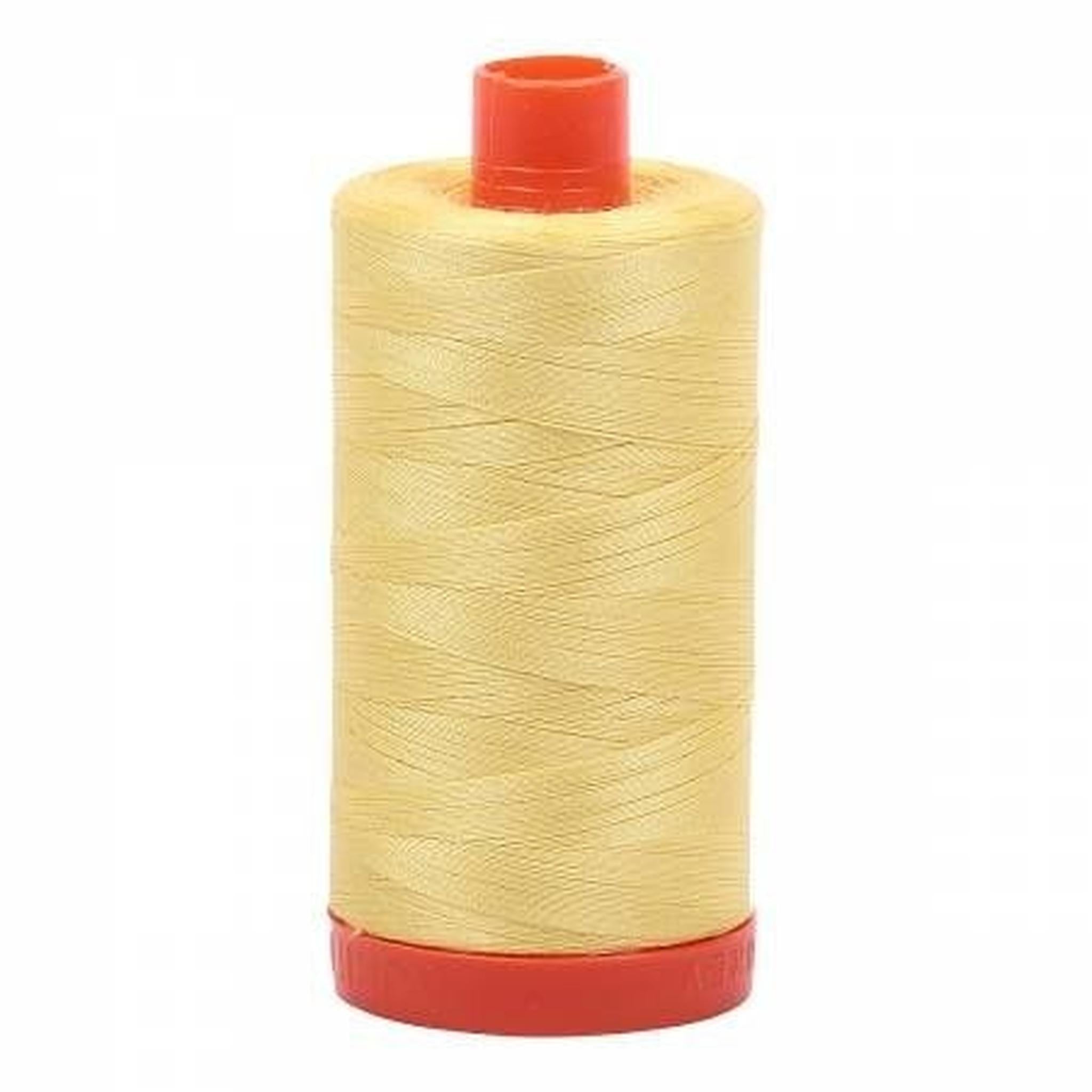 Aurifil Cotton Thread Solid 50wt 1422yds - Lemon A1050-2115