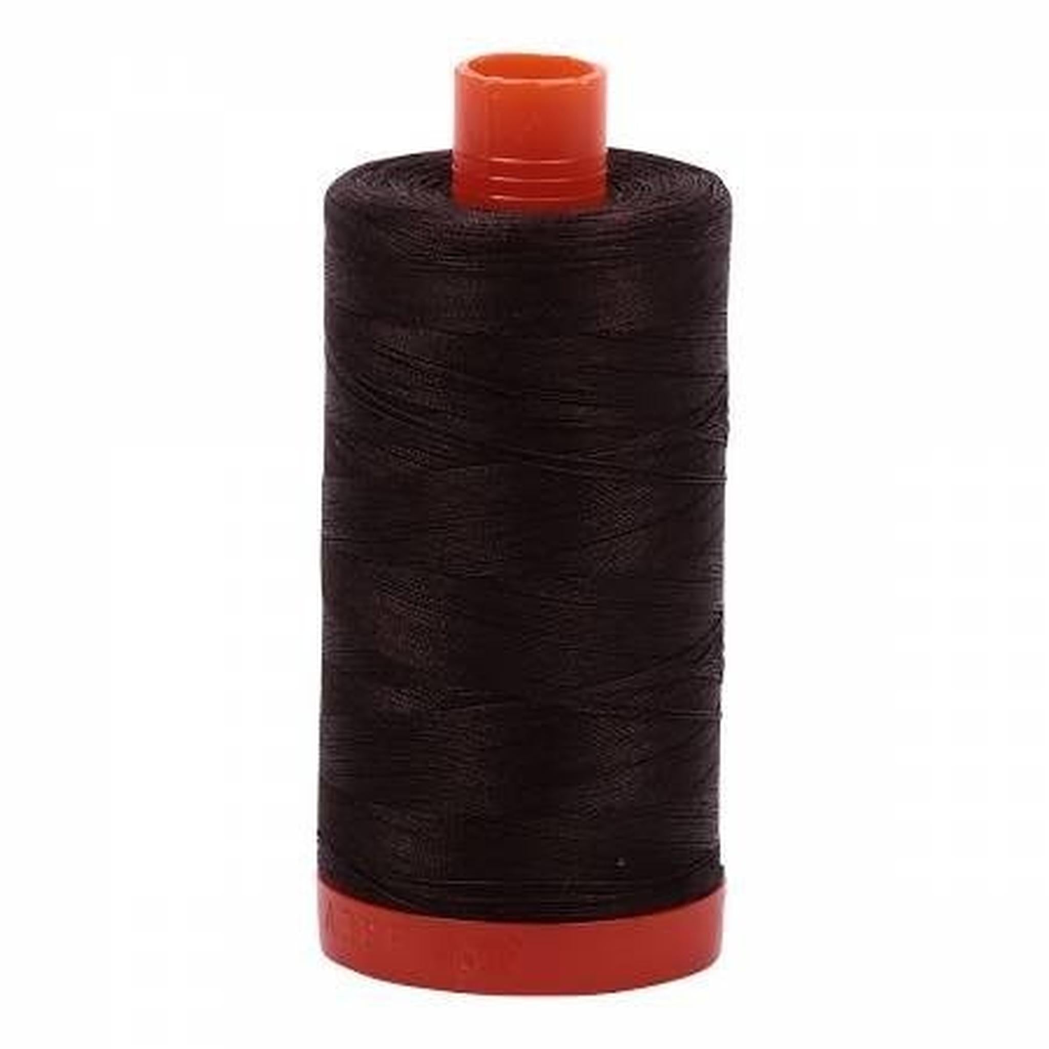 Aurifil Cotton Thread Solid 50wt 1422yds Very Dark Bark A1050-1130