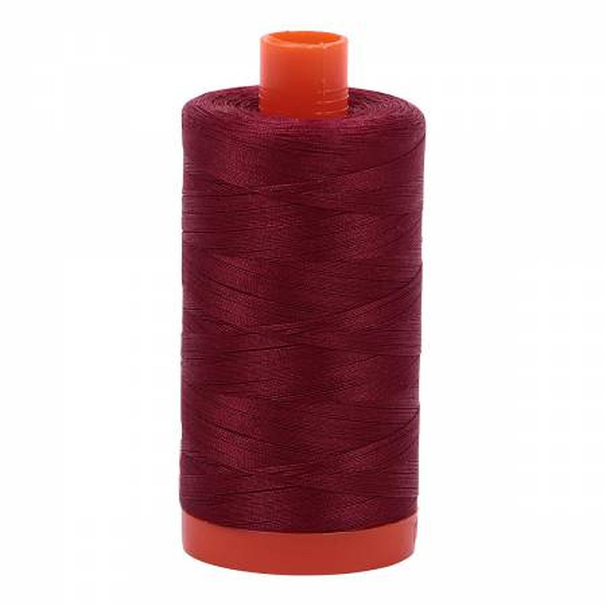 Aurifil Cotton Thread Solid 50wt 1422yds Dark Carmine Red A1050-2460