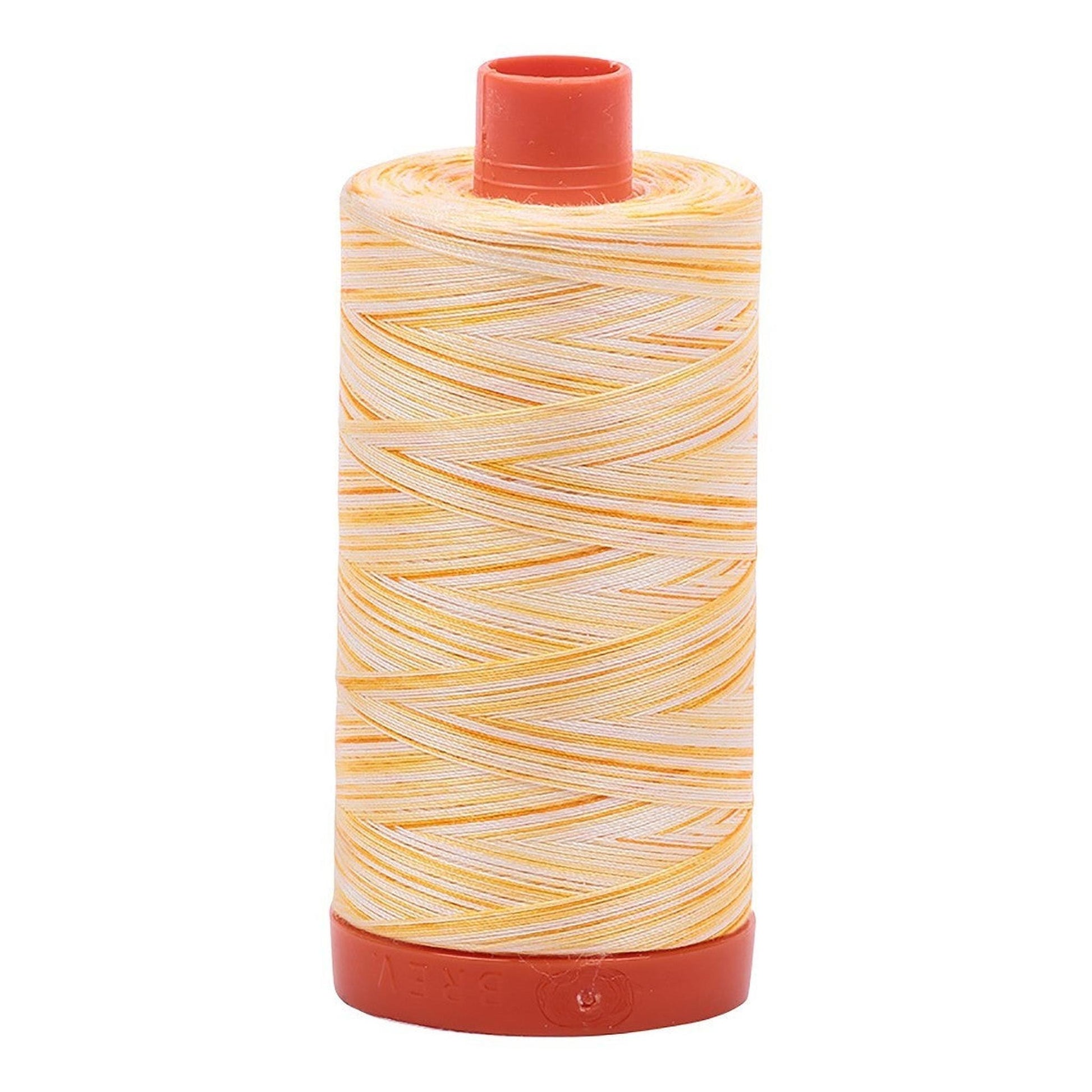 Aurifil Cotton Thread d50wt - Variegated Yellow and Orange A1150-4658