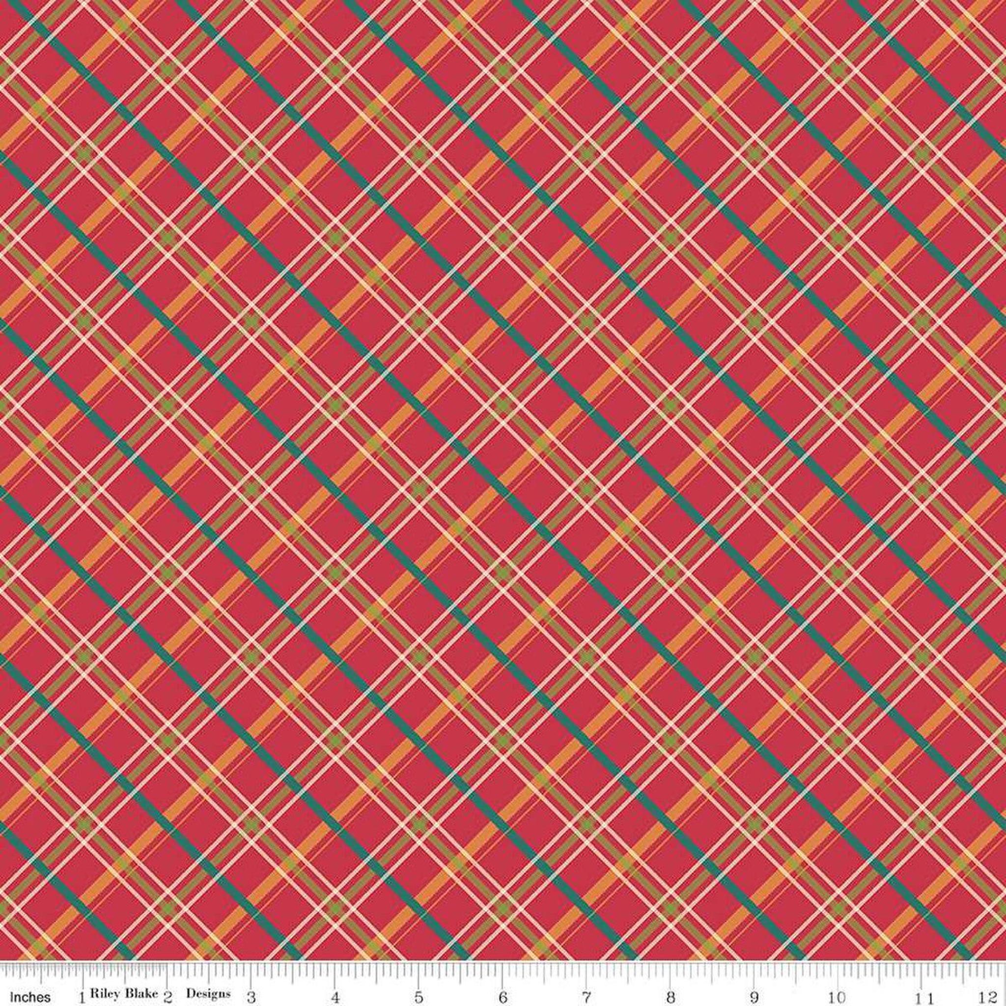 Autumn Afternoon by Heather Peterson - Plaid: Berry