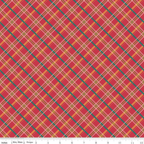 Autumn Afternoon by Heather Peterson - Plaid: Berry