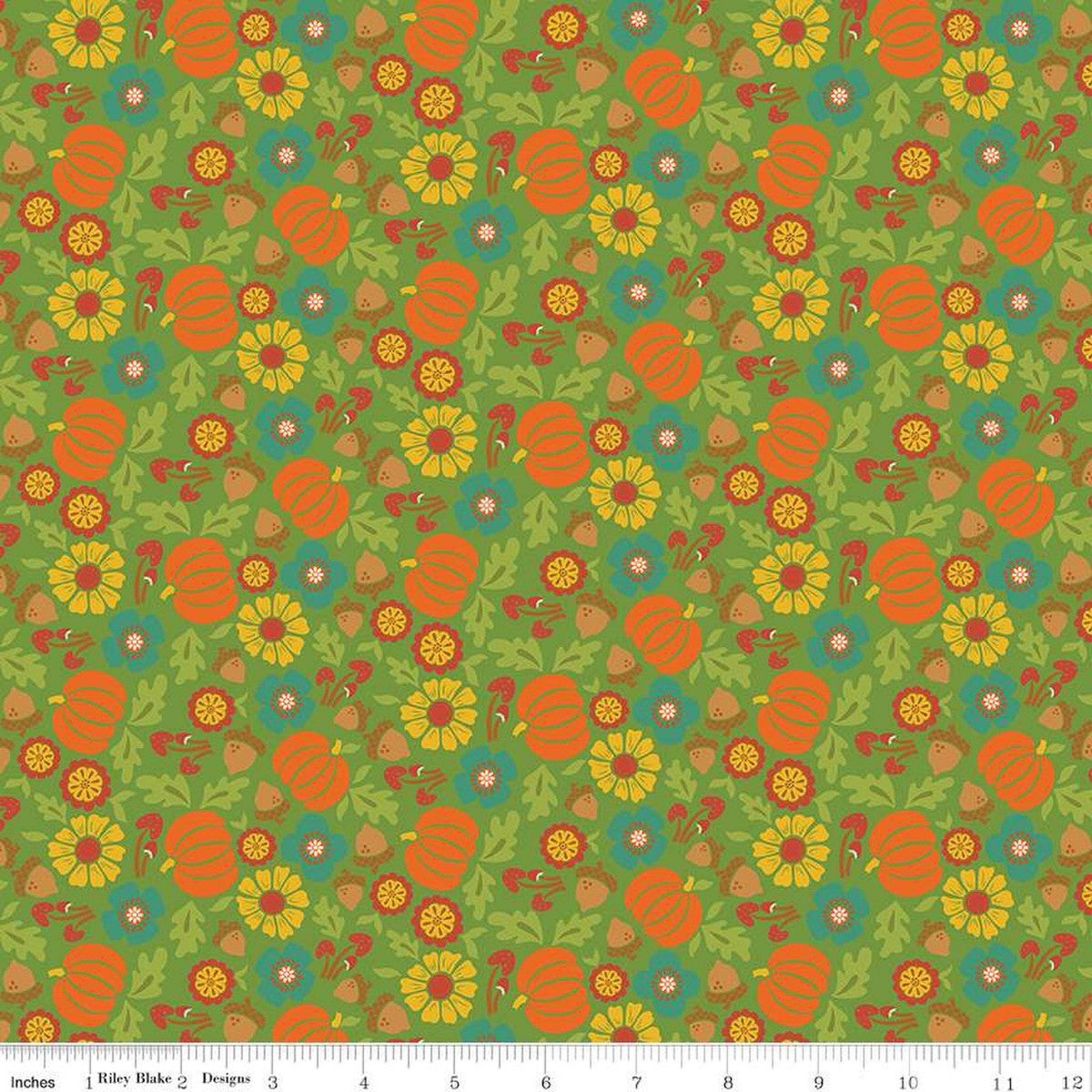 Autumn Afternoon by Heather Peterson - Pumpkins: Green