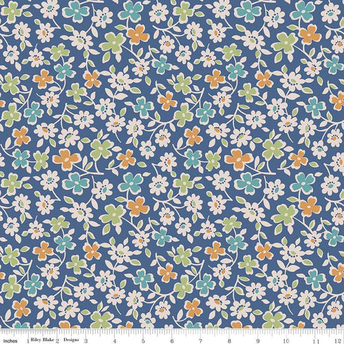 Autumn Wideback by Lori Holt - Cosmos Denim
