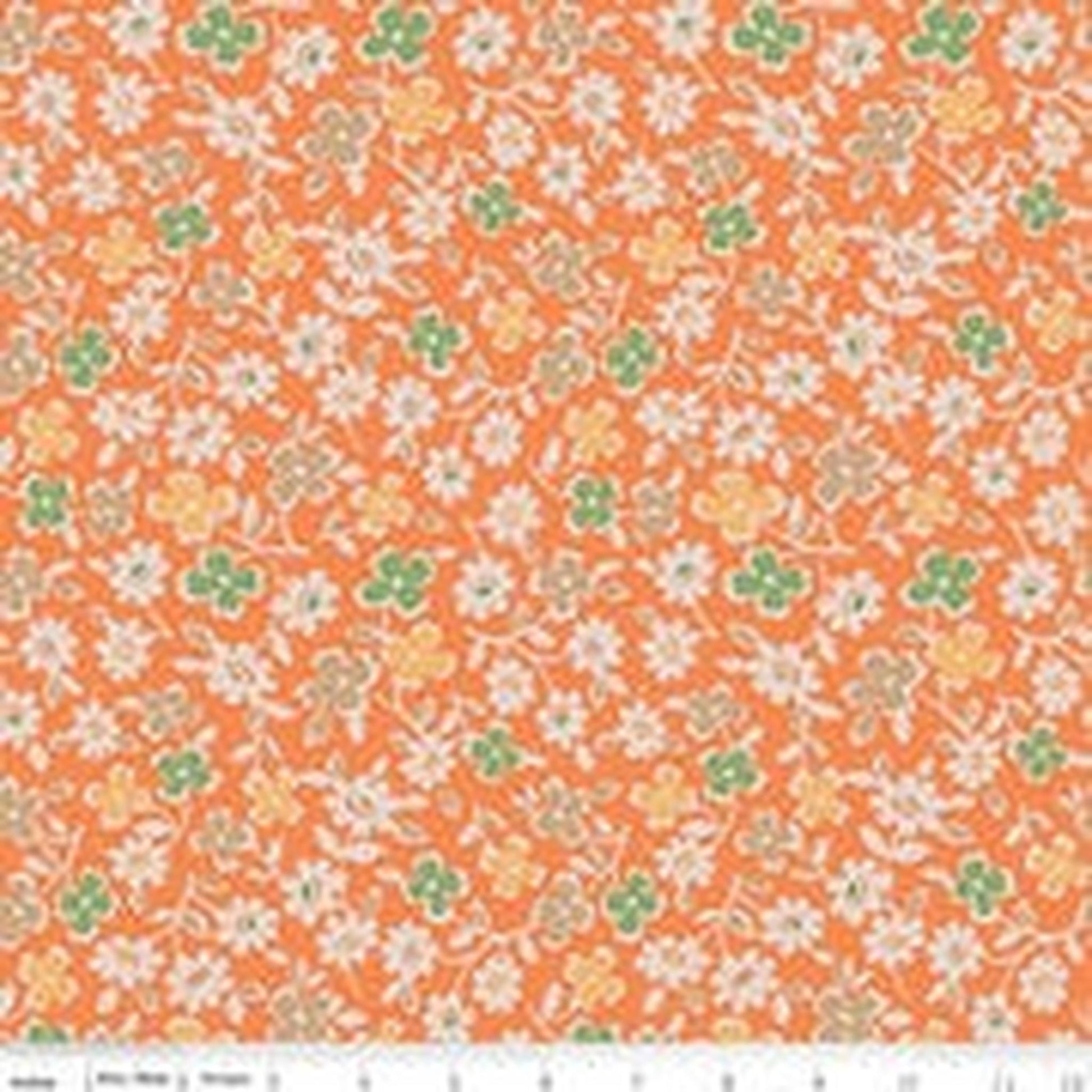 Autumn Wideback by Lori Holt - Cosmos Pumpkin