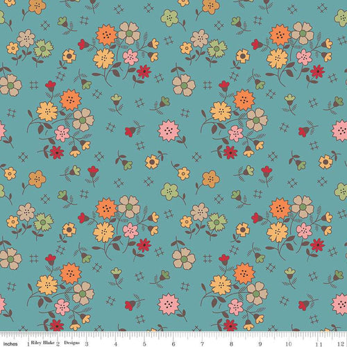Autumn Wideback by Lori Holt - Floral Raindrop
