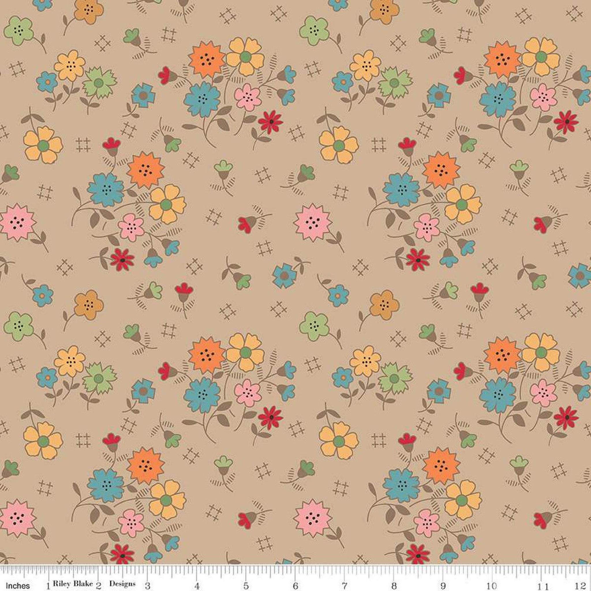 Autumn Wideback by Lori Holt - Tea Dye
