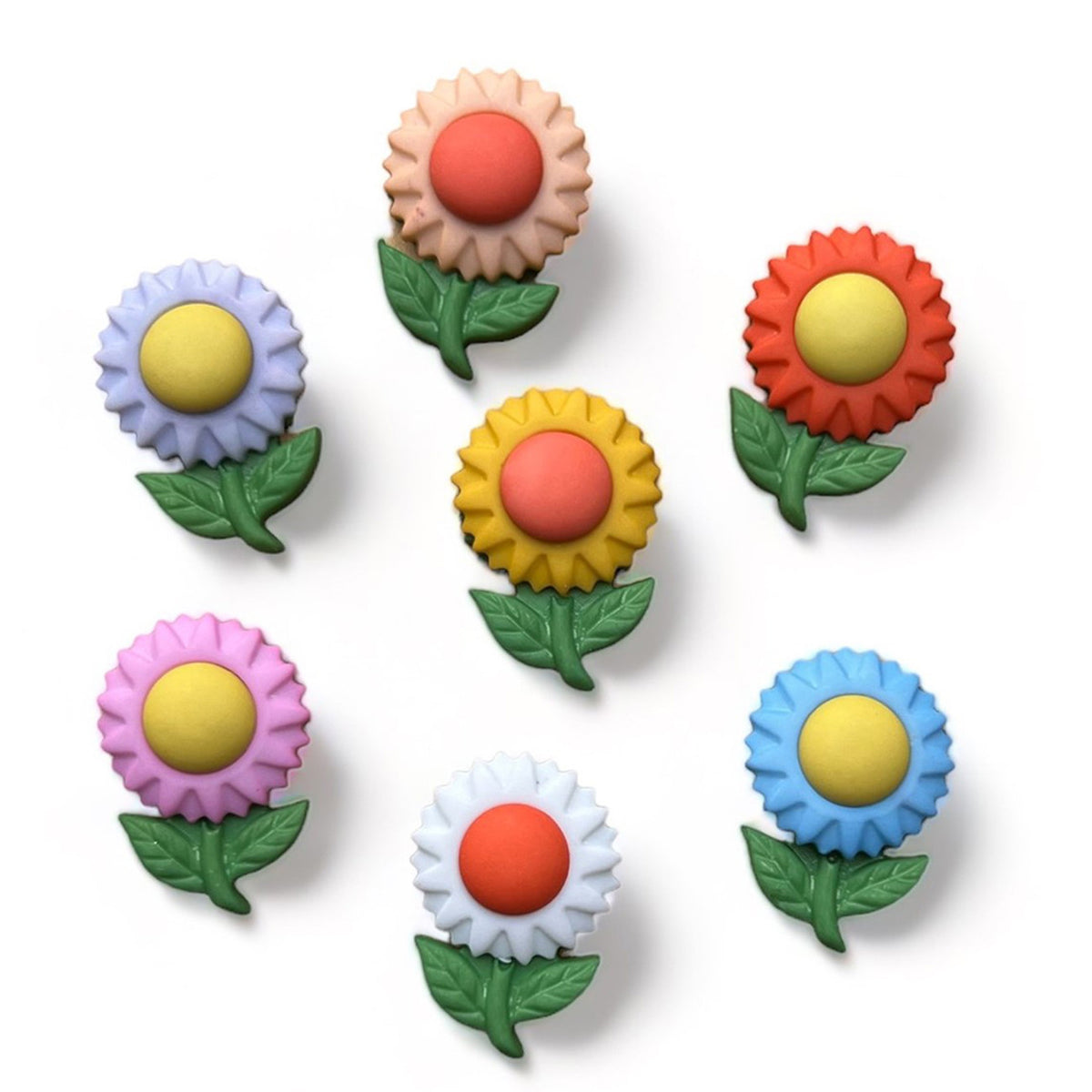 Floral Frenzy Flower Shank Buttons
