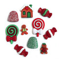 Gingerbread Cottage Novelty Buttons
