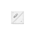 Bloc Loc Half-Square Triangle Ruler 4 1/2" x 4 1/2"