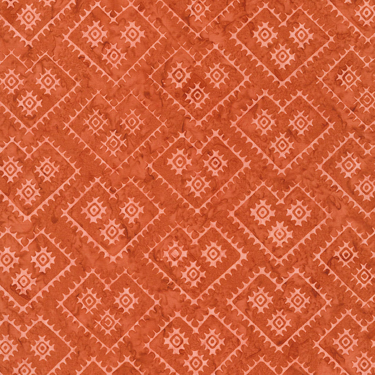 Boho Batiks - Primitive Heart - Salmon Run