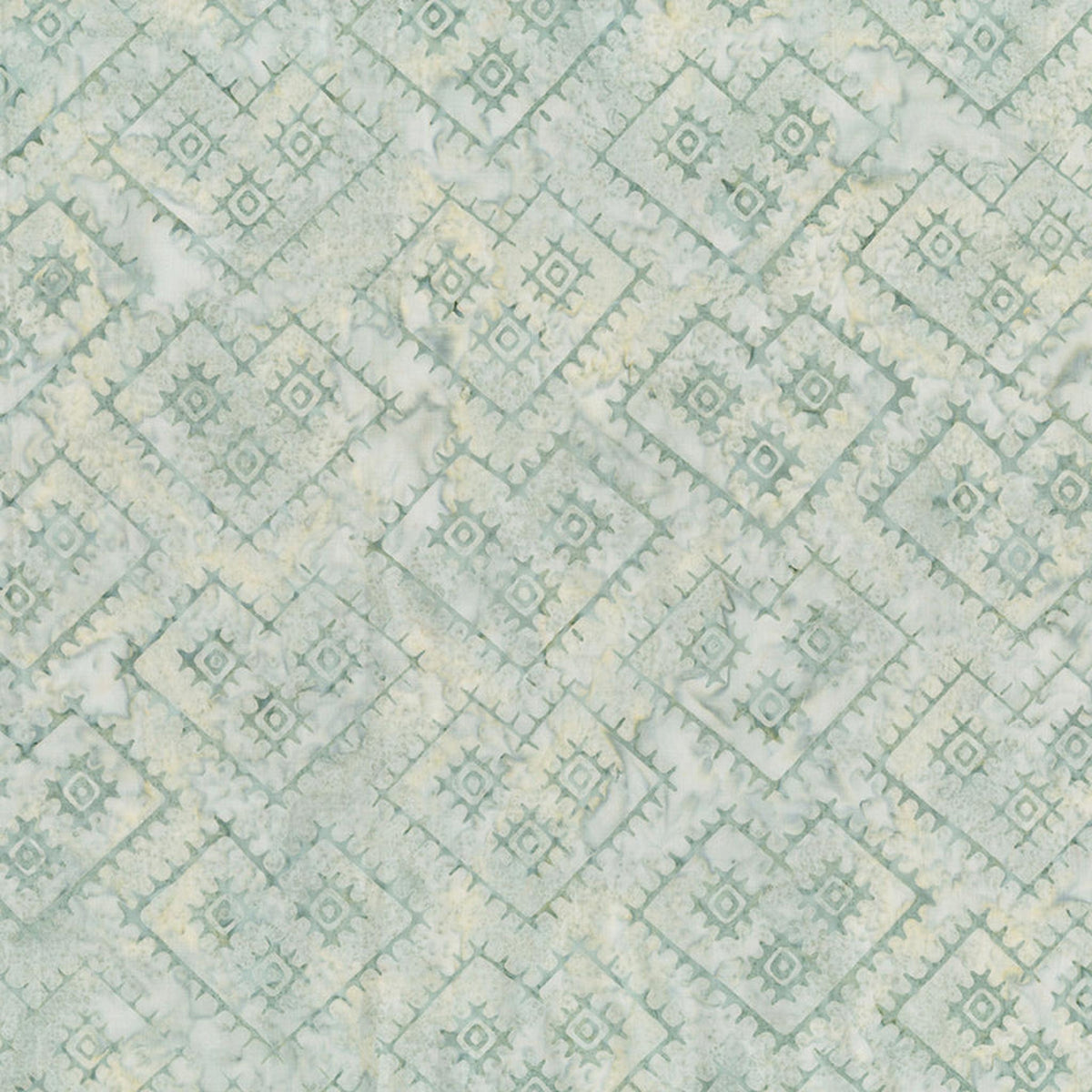 Boho Batiks - Primitive Heart - Minty Fresh