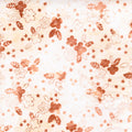 Boho Batiks - Stitched Floral - Creamsicle