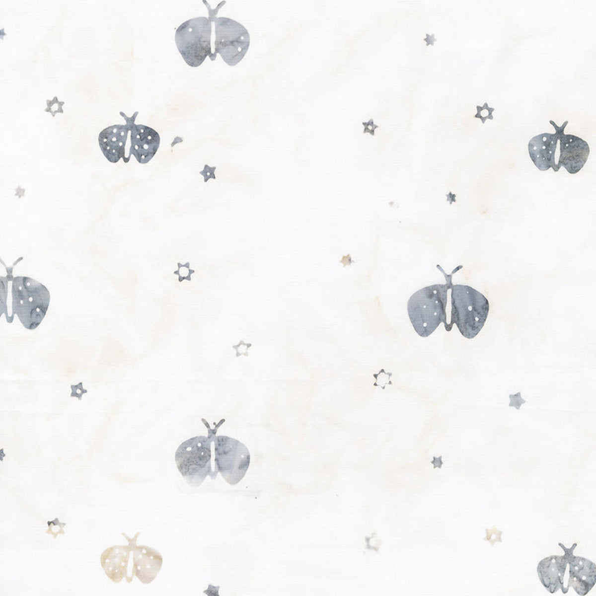 Boho Batiks - Flutterby - Snow White