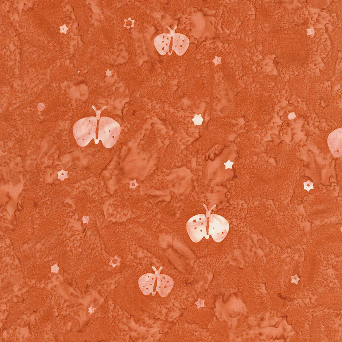 Boho Batiks - Flutterby - Salmon Run