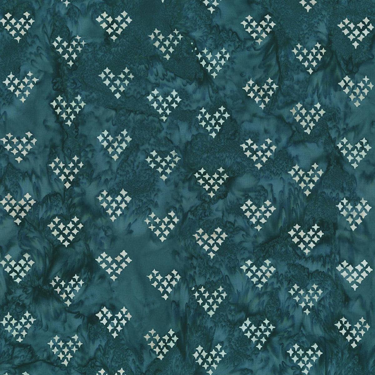 Boho Batiks - Star Heart - Stormy Seas