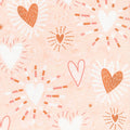 Boho Batiks - Boho Hearts - Creamsicle