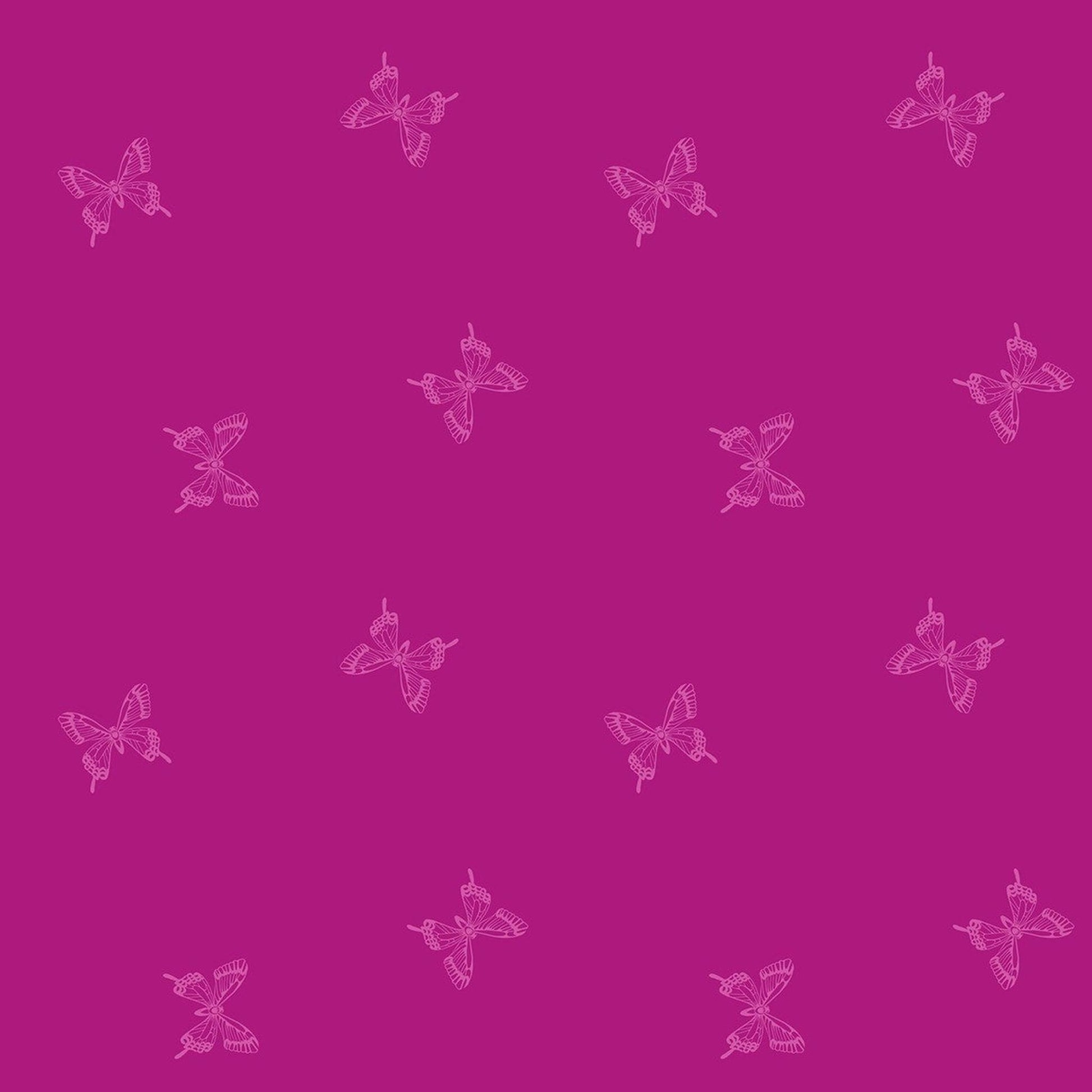 Backyard by Sarah Watts - Tiny Butterflies Berry