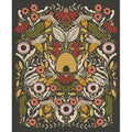 Bee Garden by Gingiber - Black Panel (36" x 44")