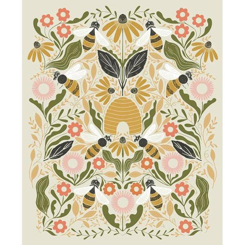 Bee Garden by Gingiber - Porcelain Panel (36" x 44")