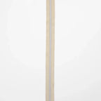 Beige Nylon Coil Zipper #3 - Nickel Finish