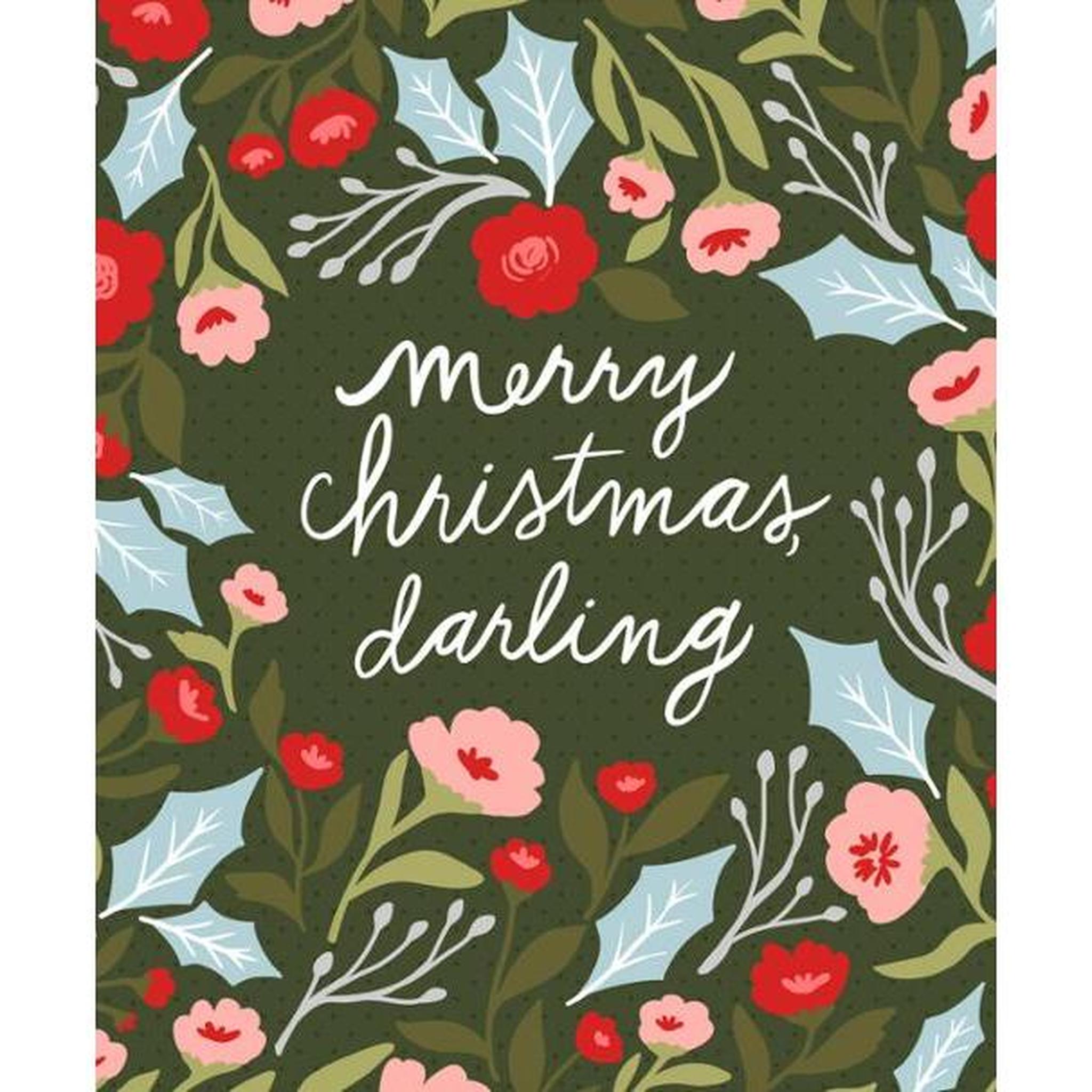 Berry and Pine by Lella Boutique - Merry Christmas Darling Panel (72" x 58")