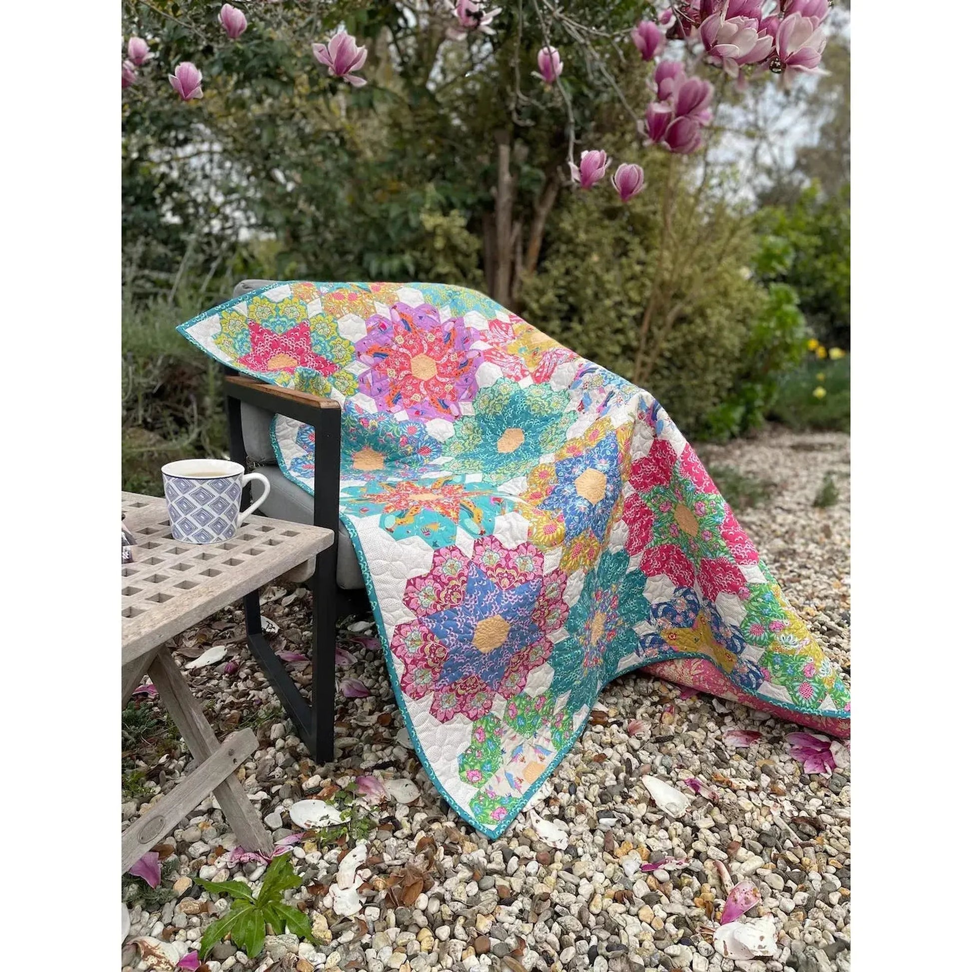 Big Blooms English Paper Piecing Quilt Pattern