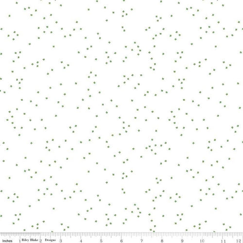 Blossom by Riley Blake -Clover on White