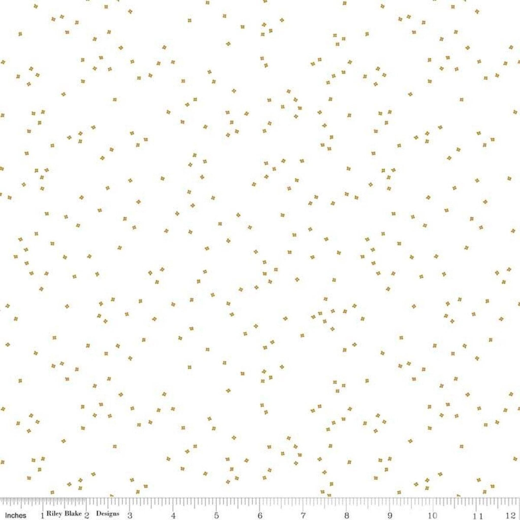 Blossom by Riley Blake - Gold Sparkle