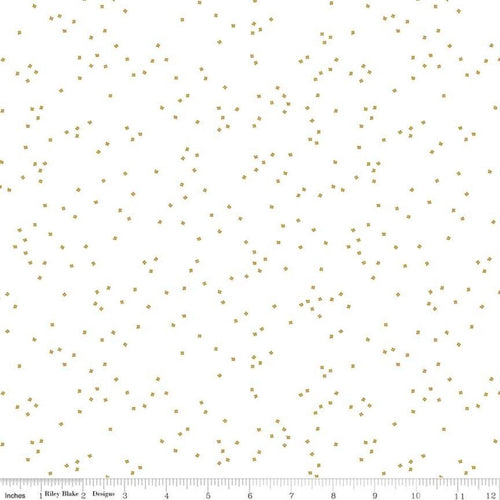 Blossom by Riley Blake - Gold Sparkle