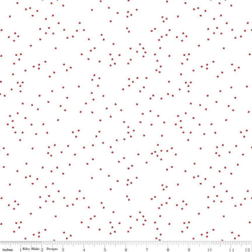 Blossom by Riley Blake - Red on White