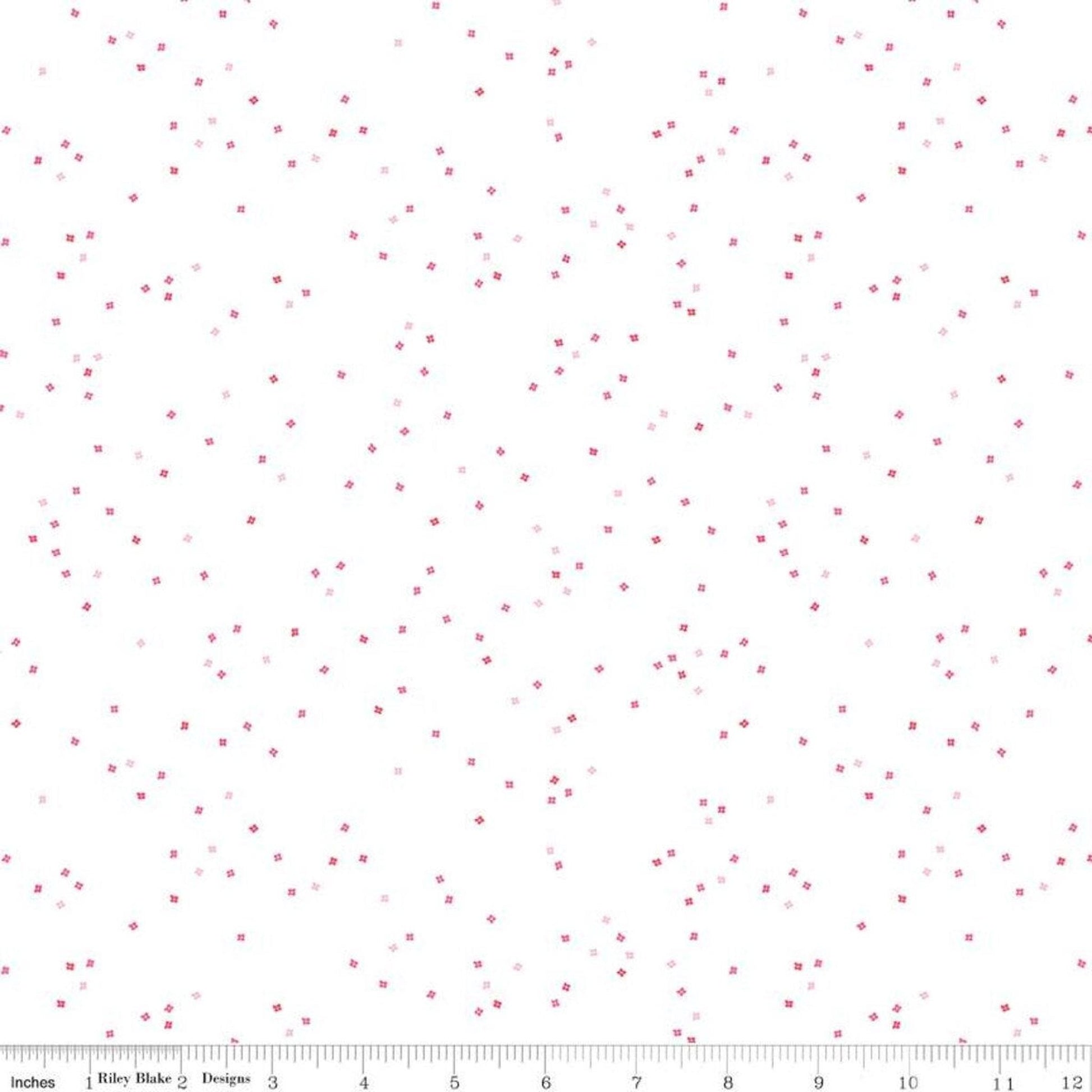 Blossom on White by Riley Blake - All the Pink