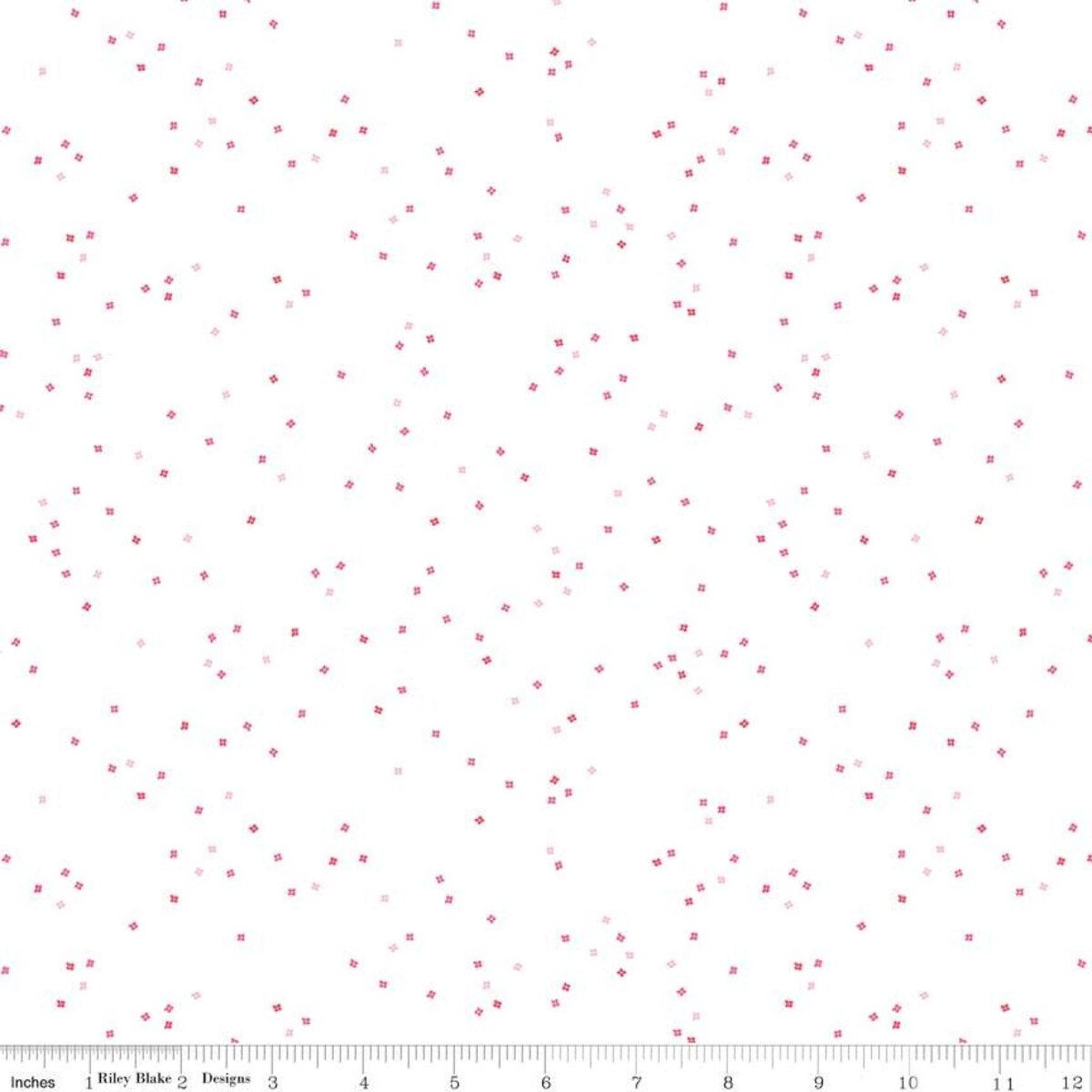 Blossom on White by Riley Blake - All the Pink
