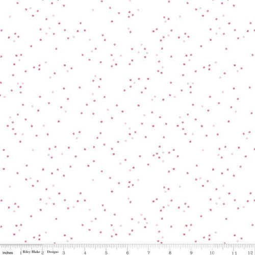 Blossom on White by Riley Blake - All the Pink
