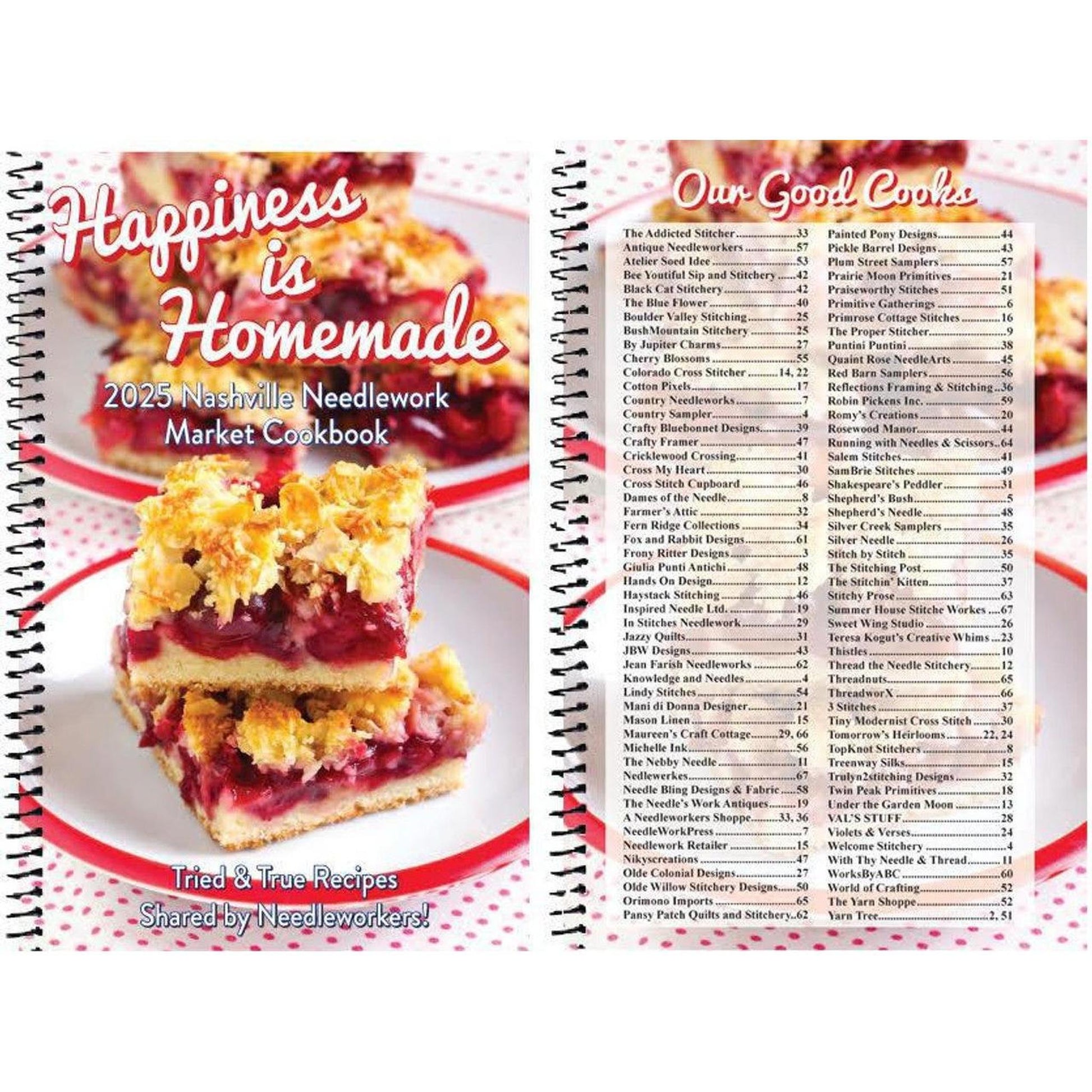 Book: Happiness is Homemade 2025 Nashville Needlework Market Exclusive Cookbook