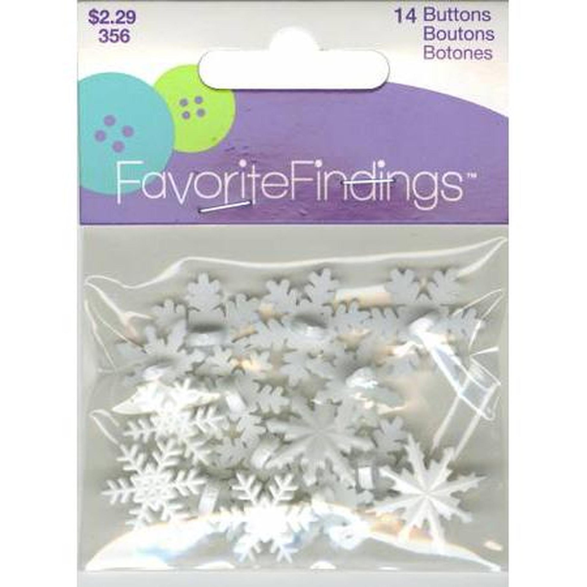 Button Bag Let It snow