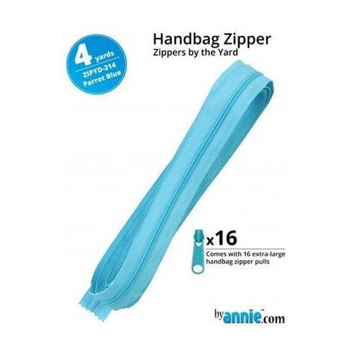 By Annie 4YD Zippers by the Yard - Parrot Blue