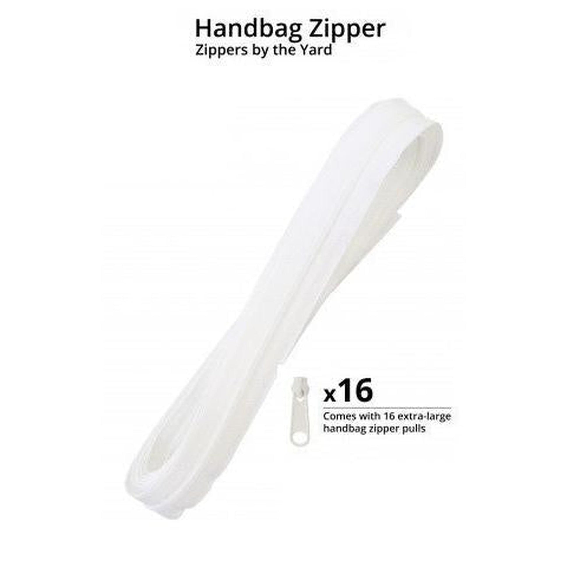 By Annie 4YD Zippers by the Yard - White