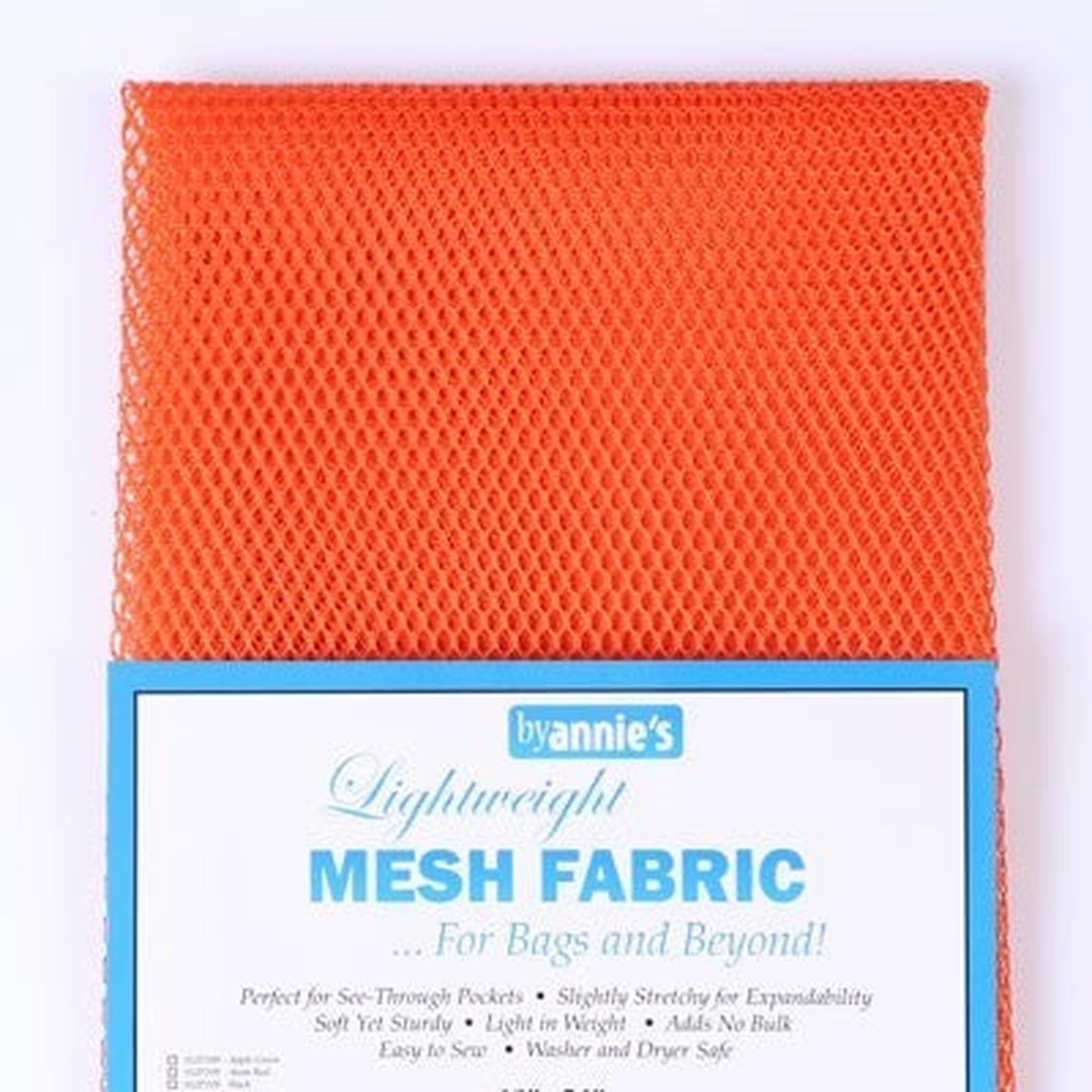 By Annie Lightweight Mesh Fabric - Pumpkin - 18" x 54"