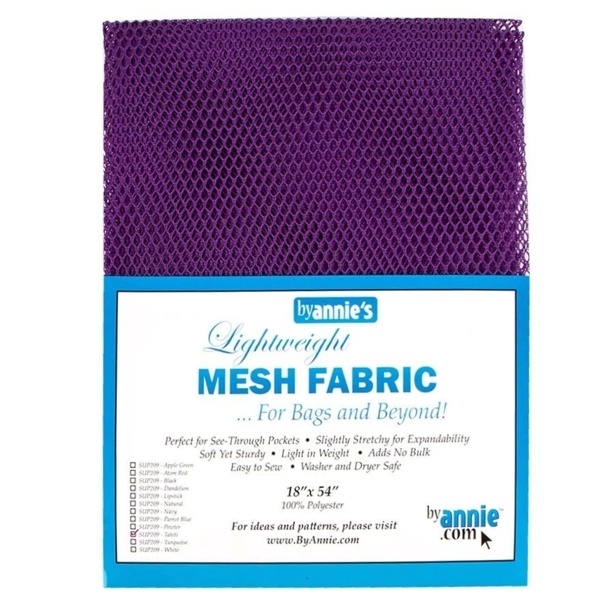 By Annie Lightweight Mesh Fabric - Tahiti - 18" x 54"