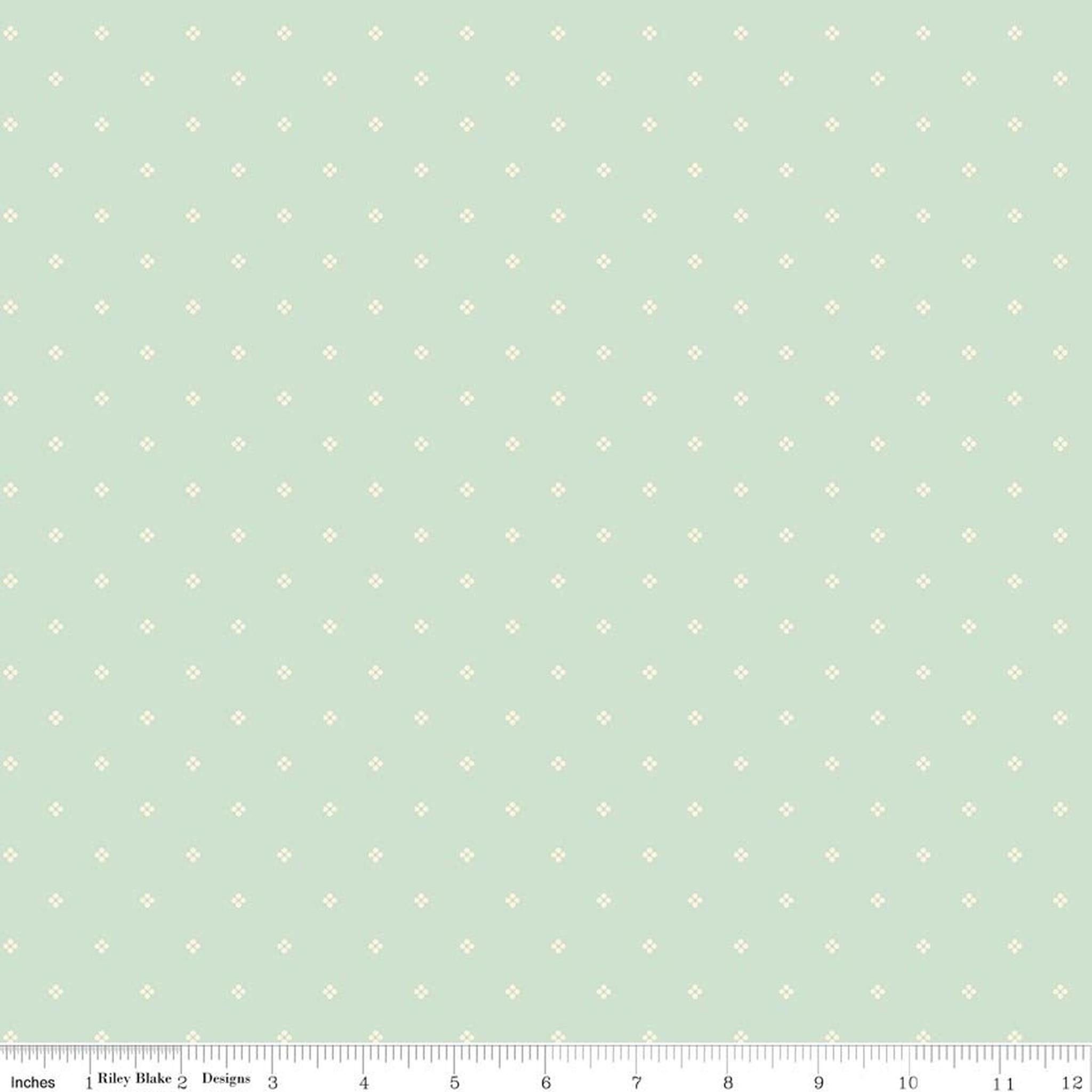 Rose & Violet's Bouquet des Fleurs Dots Mint