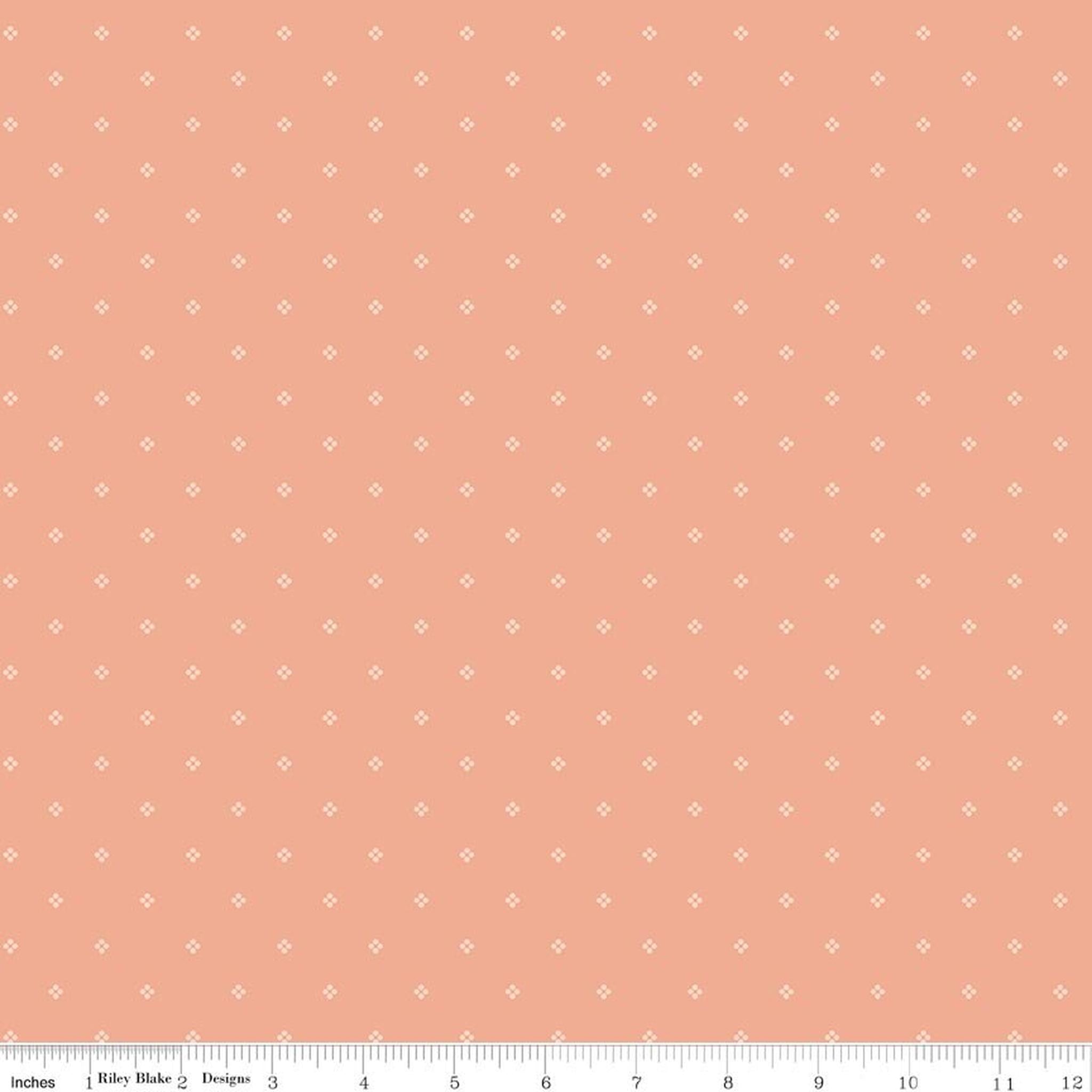Rose & Violet's Bouquet des Fleurs Dots Peach