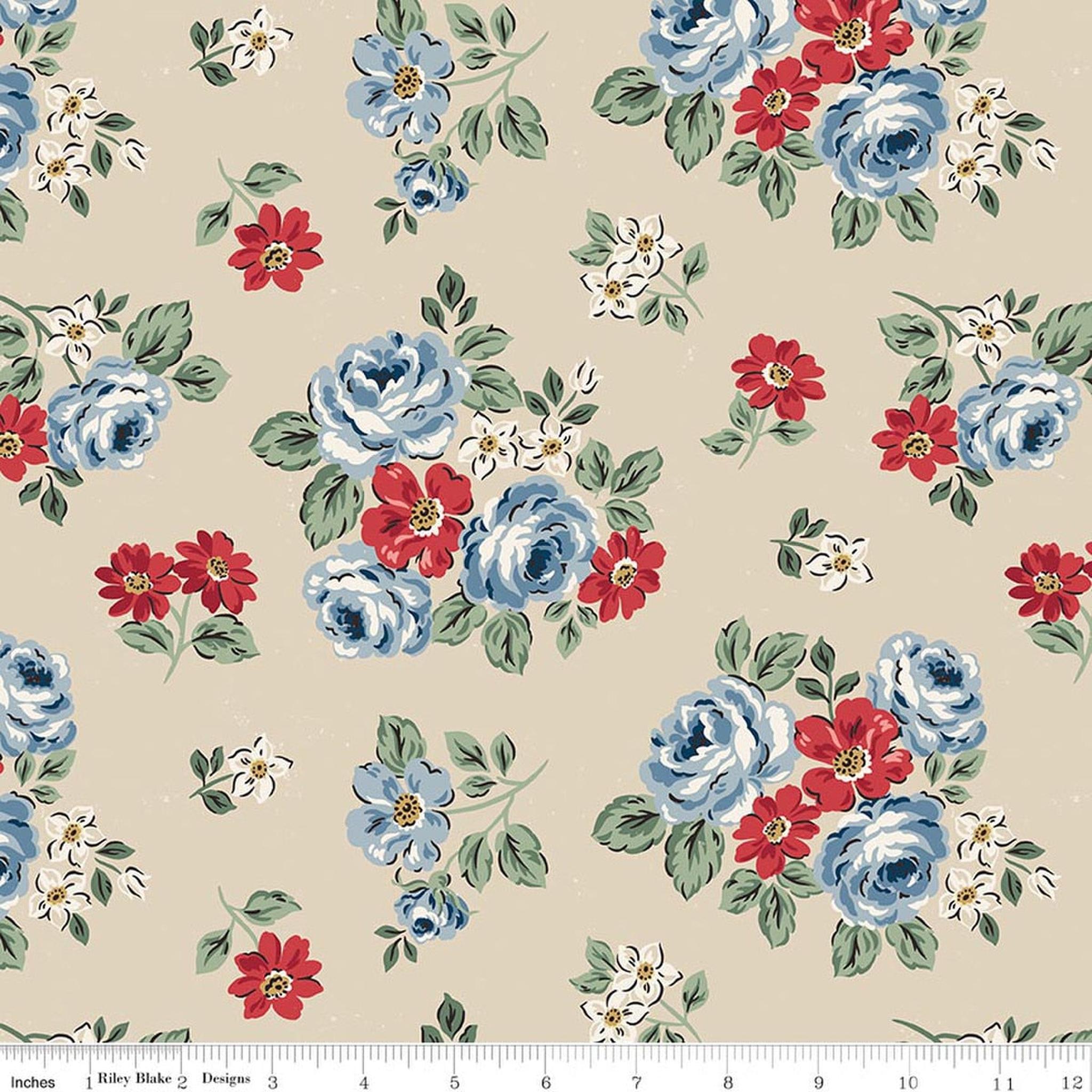Riley Blake Independence Floral - Beige