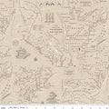 Riley Blake Independence Colonial Map - Beige