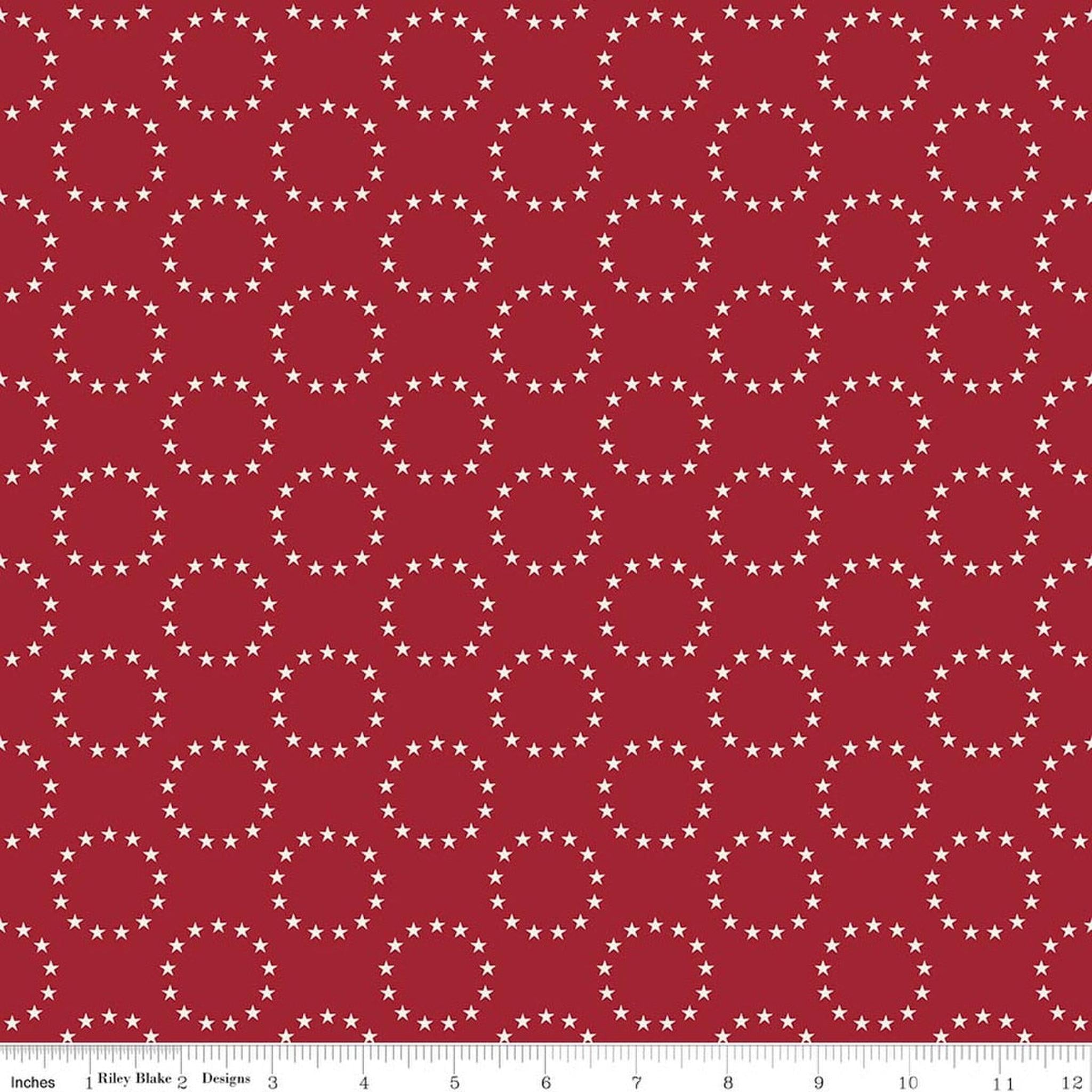 Riley Blake Independence 13 Colonies - Cherry Tart