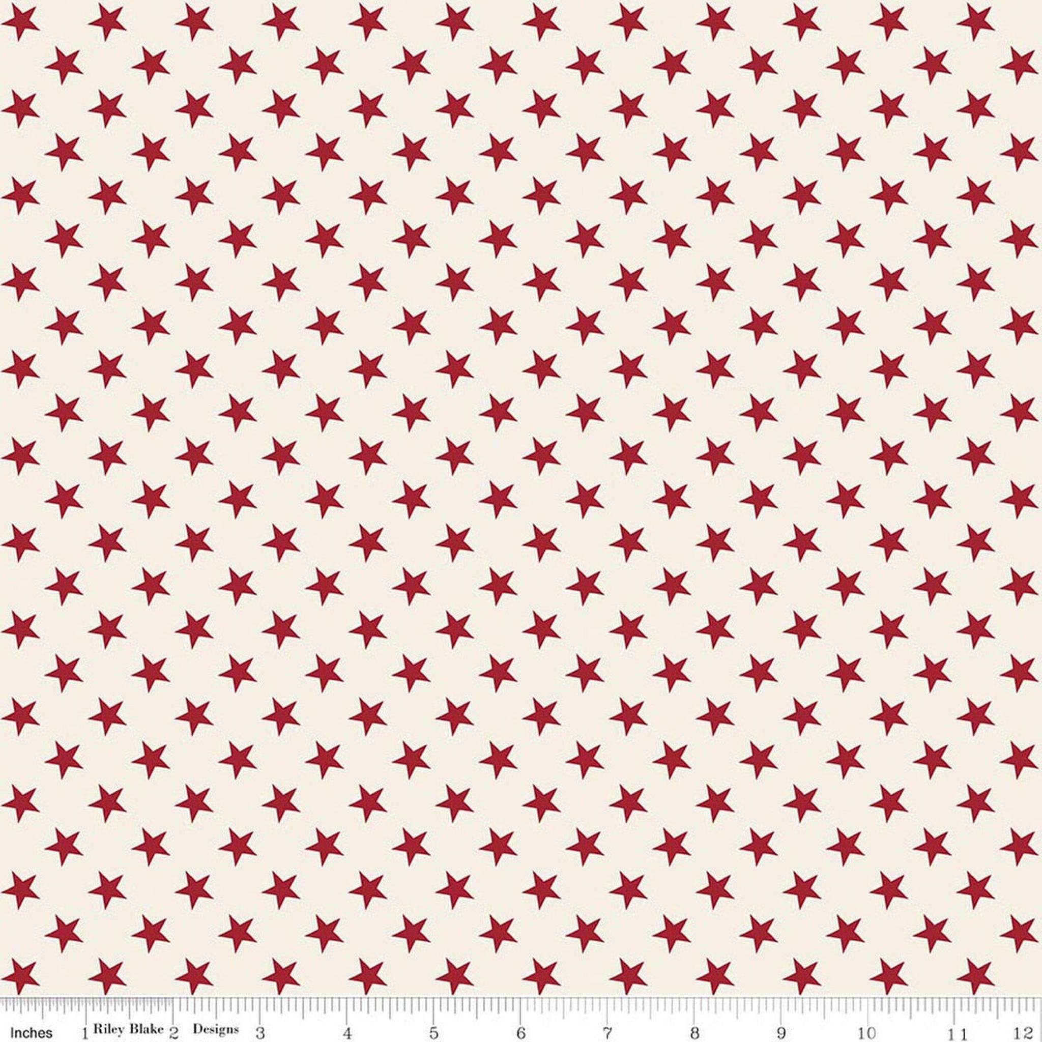 Riley Blake Independence Stars - Cream