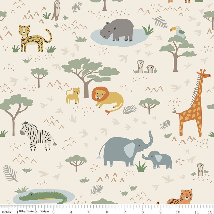 Leo & Savannah by Riley Blake - Main Cream