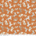 Leo & Savannah by Riley Blake - Animal Toss Orange