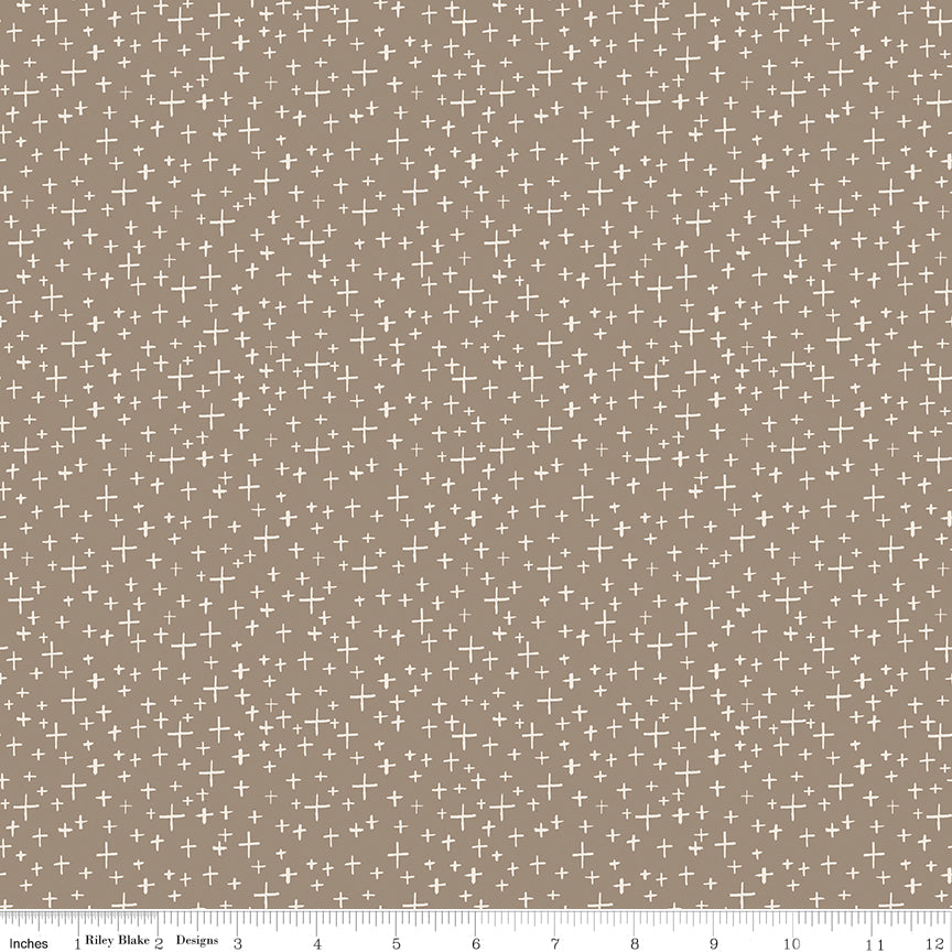 Leo & Savannah by Riley Blake - Criss Cross Taupe