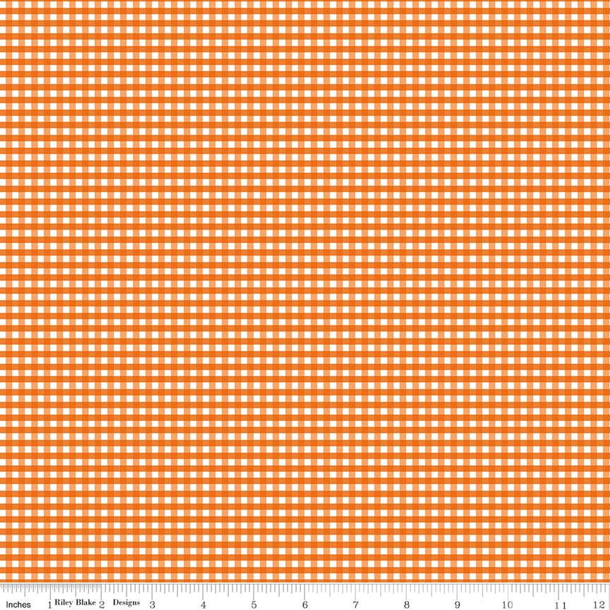 Riley Blake Small Gingham Check - Autumn